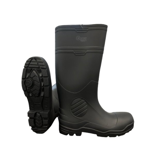 Rdi Footwear PVC Trench 16" Plain Toe Boots, Black, 6 PR FW7765